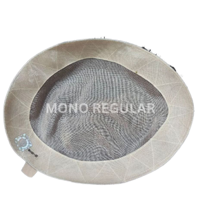 Postizo de encaje cómodo duradero para hombre, cabello Remy indio, unidad Mono fina, pelucas de monofilamento, reemplazo de cabello humano, onda profunda - Product Image 4