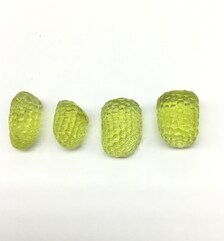 110.55 quilates de cuarzo limón natural, corte de bola de golf, pulido, 4 piezas, piedra preciosa para la fabricación de joyería fina - Product Image 1