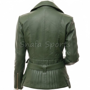 Veste en cuir décontractée pour femmes, tenue polyvalente adaptée à de multiples occasions, des sorties de jour aux styles de soirée. - Product Image 2