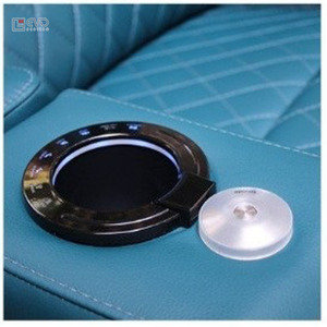 ที่นั่งโฮมซีเนม่าสุดหรูพร้อมพนักพิงศีรษะปรับได้ ที่วางแก้ว และเบาะนุ่มสบาย ออกแบบมาสำหรับโรงภาพยนตร์ในบ้าน - Product Image 4