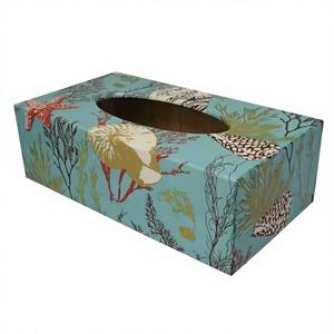 Caja de pañuelos de MDF de alta calidad, diseño elegante y duradero para uso en el hogar y la oficina, hogar y cocina de Lodi Impex. - Product Image 1