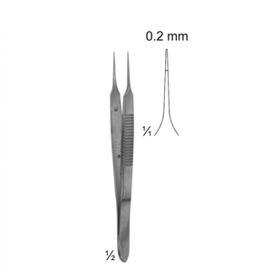 Micro Pinzas de 0.2mm, 1*2 dientes, 75mm |   Instrumento Dental de Acero Inoxidable de Primera Calidad - Product Image 3