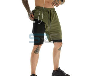 Pantalones Cortos Cargo de Primera Calidad para Hombre, con Cordón Ajustable, Antiarrugas, de Secado Rápido, Tejido de Poliéster/Algodón, Casuales - Product Image 3