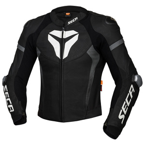 Combinaison de moto en cuir personnalisée pour homme, grande taille, longue, 2 pièces, noire et rouge, imperméable, respirante, fermeture éclair, col rond - Product Image 5