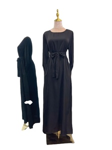 Moyen-Orient mode soirée en mousseline de soie à manches longues mignon été Abaya robe avec paillettes soleil jupe - Product Image 5