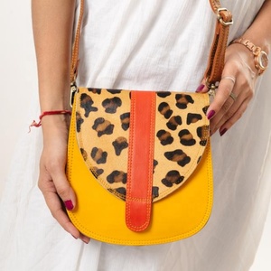 Bohemian Vintage Cowhide Leather Women's <b>Shoulder</b> Bag Elegant Lady Dress for Winter Shopping Single Portable <b>Strap</b> New Design - Product Image 1