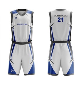 Uniforme de basket-ball unisexe personnalisé, respirant, anti-humidité et à séchage rapide - Product Image 1