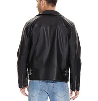 Nouvelle veste motard en peau de mouton pour homme avec fermeture éclair croisée, style urbain, imperméable, coupe-vent et respirante, collection automne-hiver 2025, vente en gros