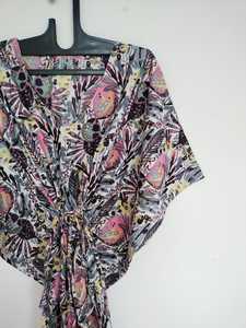 Robe kaftan en coton indien faite à la main, jaune, coupe décontractée, style bohème, pour la plage, vêtements d'été pour femmes - Product Image 6