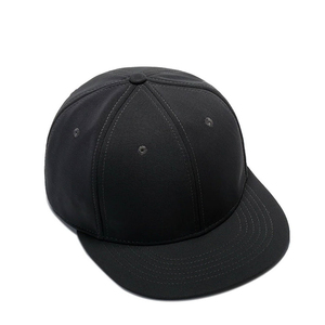 Black 6-Panel <b>Baseball</b> <b>Cap</b> in Stock Unisex Fitted Hat Solid Color Cotton Fabric Casual Wear Adult Size Breathable Outdoor <b>Caps</b> - Product Image 3