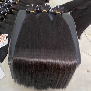Extensions de cheveux à trame unique 100% paquets de cheveux humains naturels qualité de luxe en gros cheveux vierges Remy soyeux droits - Product Image 3