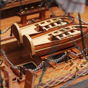 Modèle de navire artisanal USS Constitution édition exclusive Admiral Line pour la décoration de bureau et de maison et comme cadeau - Vente en gros, contactez-nous - Product Image 4