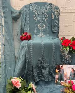 Prix de gros des ensembles Salwar pakistanais Chiffons Shree Fabs - Product Image 4