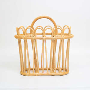 Venta al por mayor tejido revistero Mesa folleto archivo ratán soporte para oficina lugar de trabajo Decoración - Product Image 6