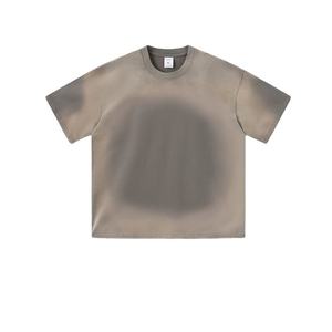 Camiseta Oversize de Algodón Pesado 100% con Lavado Ácido, Corte Relajado y Estampado de Logo, Estilo Urbano para Hombre - Product Image 4