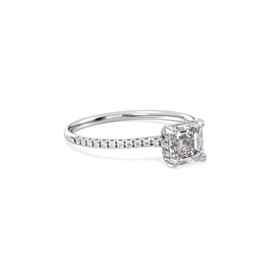 Anillo REYES de Plata de Ley 925 con Moissanita Color D VVS, Diseño Clásico, el Más Vendido, para Bodas y Compromisos, Regalo de Joyería Fina - Product Image 3