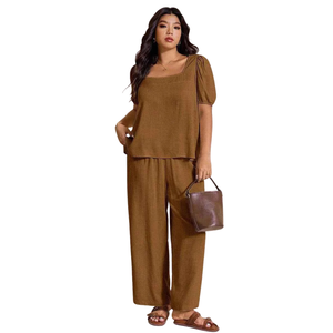 Printed Two Piece Jumpsuit <b>Set</b> Women Casual Fashion Wear - Product Image 2