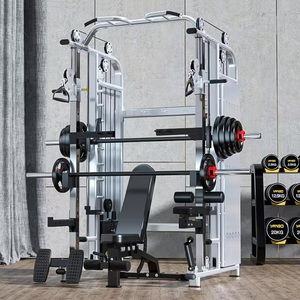 Máquina Smith Multifuncional de Acero Inoxidable al por Mayor para Entrenamiento de Brazos y Cuerpo Completo, Equipo Integral de Gimnasio - Product Image 1