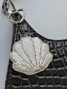 Floral Embroidery Beaded Handmade Eco-Friendly Classic Decorative <b>Keychain</b> Gift for Women and Girls - Product Image 3