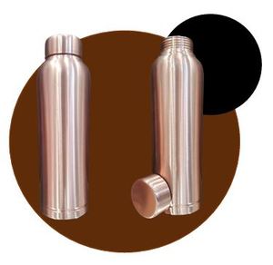 Bouteille d'eau en cuivre haut de gamme pour l'exportation, ayurvédique, avec bouchon anti-fuite, écologique, durable, réutilisable, faite à la main - Product Image 1