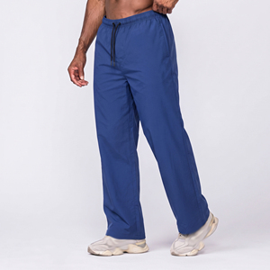 Men <b>Wind</b> <b>breaker</b> Wide Leg Pants Casual Street wear Baggy Mid Drawstring Waist 100% Nylon Polyester Sports Wear Windbreaker Pants - Product Image 1