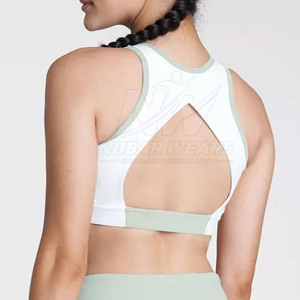 Sujetador Deportivo de Alta Sujeción sin Costuras para Mujer, para Gimnasio, Entrenamiento, Yoga, Correr, Fitness, con Relleno, Tirantes Ajustables, Transpirable, Ropa Deportiva - Product Image 2