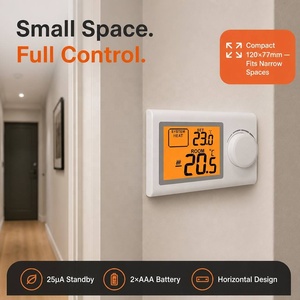 <span class=keywords><strong>Thermostat</strong></span> Rotatif Compact en Gros 25uA 120x77x28mm avec Enregistrement Automatique en 5 Secondes et <span class=keywords><strong>Contact</strong></span> <span class=keywords><strong>Sec</strong></span> pour Chambre, Cuisine, Garage - Product Image 6