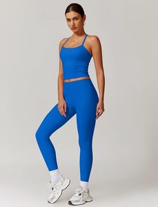 Women High Rise Workout <b>Leggings</b> Tummy <b>Control</b> Sports Bra Adjustable Straps Quick Dry Running Yoga Fitness Activewear Set - Product Image 2