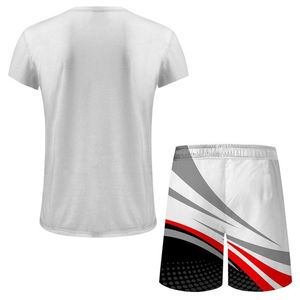 Ensemble 2 pièces sport décontracté pour homme : T-shirt à manches courtes et short – Style urbain respirant et séchage rapide - Product Image 5