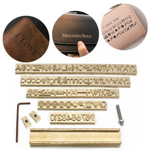 Letras Flexibles Tipo T para Estampado en Caliente, Molde de Grabado CNC, Personalización RCIDOS, Números/Alfabeto/Caracteres Hebreos de Latón - Product Image 1