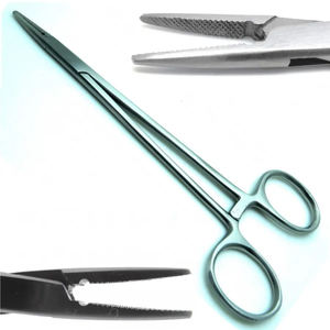 High Quality 6'' Crile Wood Needle Holder Locking Ratchet Reusable CE Certified Class Dental Instruments Shuja Surgico - Product Image 6