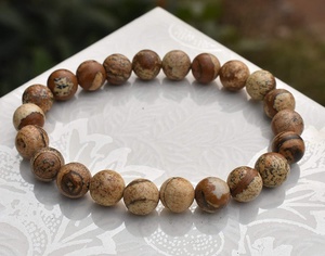 สร้อยข้อมือหินแจสเปอร์คริสตัลบำบัดจากธรรมชาติ,หินเรกิจักระ - Product Image 3