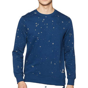 เสื้อสเวตเชิ้ตผ้าฝ้าย/ผ้าฟลีซน้ำหนักเบา ผลิตตามสั่ง (OEM) สำหรับผู้ชาย แบบเรียบง่าย แฟชั่น ทันสมัย พร้อมโลโก้พิมพ์ซิลิโคน แบบ unisex - Product Image 1