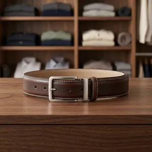 Executive Profile Leather Belt Luxury Business Belt Supplier from Divine International - Product Image 5