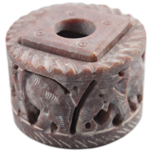 Brûleur d'encens en pierre décorative avec finition naturelle colorée, design de haute qualité, porte-encens - Product Image 6