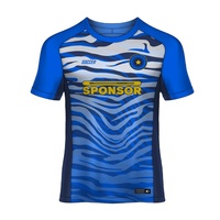Maillot de football personnalisé grande taille à col en V et manches courtes, imprimé par sublimation, logo brodé, respirant et à séchage rapide