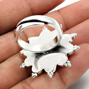 Best Quality Custom Designed Fine <b>Plain</b> Inlay Jewelry Made From 925 Sterling Silver Boho <b>Ring</b> For Party & Occasions At Wholesale - Product Image 2