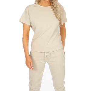 Ensemble de survêtement pour femme avec sweat à capuche et pantalon de jogging assorti, doux, respirant, vêtements de fitness, tenue décontractée quotidienne, fabricant OEM ODM - Product Image 4