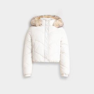 Blouson de moto matelassé en viscose/polyester vert pour homme, col montant, fermeture éclair, manches régulières, couleur unie - Product Image 1