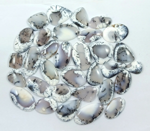 Free Size Natural Dendrite Opal Cabochon Best Quality Oval Cut Gemstone for Jewelry Making - Product Image 1