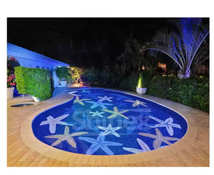 Carreaux de piscine mosaïques de luxe brillants et antidérapants pour villas et écoles : esthétique saisissante, durabilité accrue, sécurité garantie pour la natation - Product Image 1