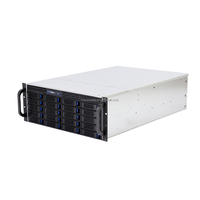 Chasis de Servidor ATX 4U de Alta Densidad con 20 Bahías de Intercambio en Caliente, Placa Trasera Tri-Modo NVMe SAS SATA, Montaje en Rack y Ventilador