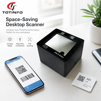 TOTINFO DCS20 OEM Escáner de Código de Barras 2D de Montaje Fijo para Escritorio, USB TTL RS232 RS485 Wiegand, Lector de Códigos QR Manos Libres, CE, en Stock