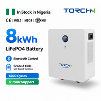 Batterie LiFePO4 TORCHN 8kWh 25.6V 314Ah, directement de l'usine, 5kwh 10kwh, batterie solaire au lithium Lifepo4 pour projets solaires résidentiels