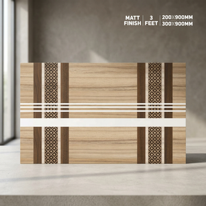 Carreaux ultra fins en porcelaine aspect bois : épaisseur de 10 mm, finition bois pour marches d'escalier, dimensions : 30x90 cm et 20x90 cm, GVT - Product Image 5