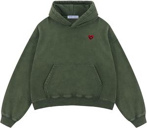 เสื้อฮู้ดผู้ชายซักกรดแบบสวมหัวมีฮู้ดเสื้อสวมหัวเสื้อฮู้ดผ้าฟริกเทอร์รี่กันแดดสีจางสำหรับฤดูหนาว - Product Image 3