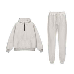 Conjunto de dos piezas de sudadera y pantalones deportivos con cordón para mujer, estilo urbano, cintura alta, informal y a la moda. - Product Image 5