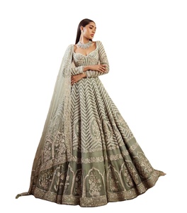 ชุดเลเฮนกาโชลีแบบบอลลีวูด ชุดเลเฮนกาสำหรับงานแต่งงาน ชุดเลเฮนกาโชลีสำหรับผู้หญิง - Product Image 1