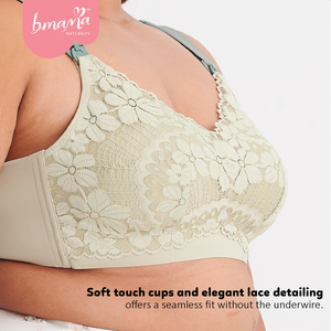 Sujetador de Lactancia Bmama, Abertura Frontal, Talla Grande, Sin Costuras, Sin Varillas, para Mujeres Embarazadas, Secado Rápido y Transpirable, Spandex/Nailon - Product Image 2