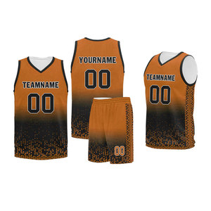 Maillot de basket-ball personnalisé sublimé bleu noir dégradé pour les sports d'équipe - Product Image 1